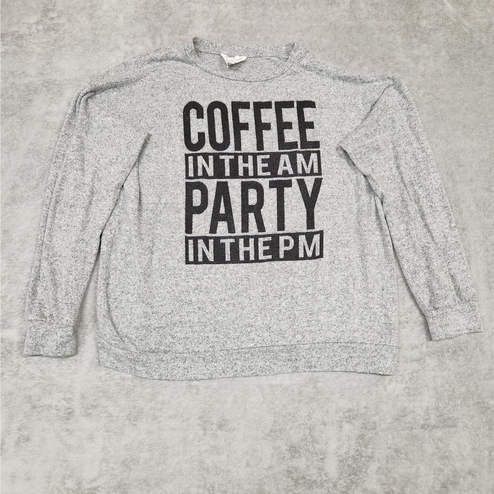 Sadie and‎ Love Gray Women's Long Sleeve Shirt Size XL